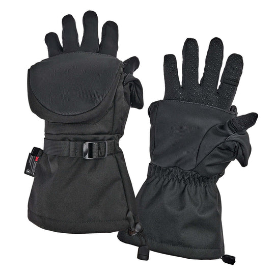 Striker: Black Crossover Flip Mitt