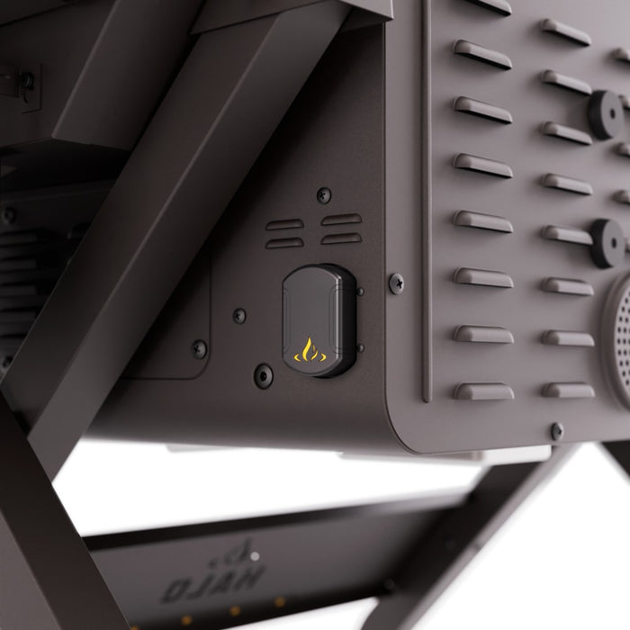 close up of back of prime1500 pellet grill