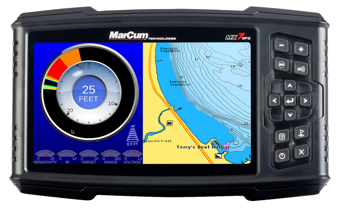 MARCUM MX-7 GPS LITHIUM Equipped GPS/Sonar System